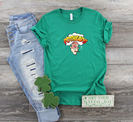 Heav3nly Bodies Potheads Smoking Tee Shirt