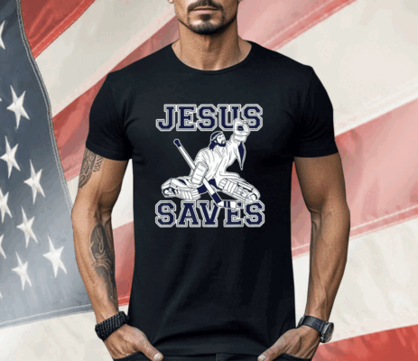 Jesus Saves Hockey Shirt