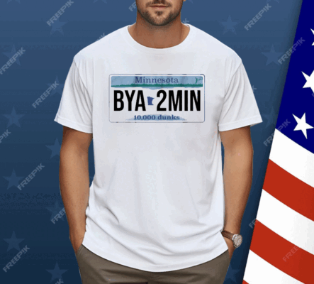 MINNESOTA BYA2MIN LICENSE PLATE Shirt