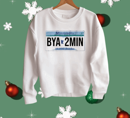 MINNESOTA BYA2MIN LICENSE PLATE Shirt