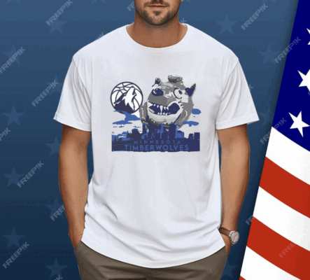 Minnesota Timberwolves Mascot Skyline Shirt