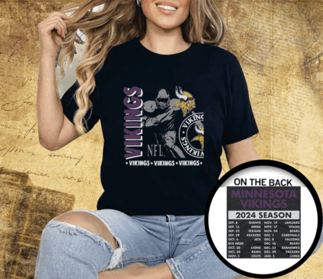 Minnesota Vikings Schedule 2024 Shirt