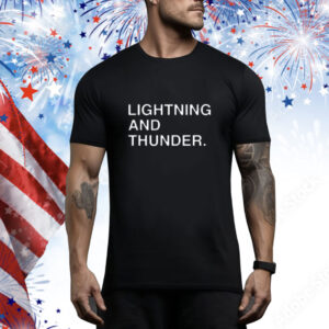 Obvious Shirts Lightning And Thunder Tee Shirt