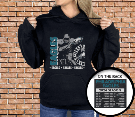 Philadelphia Eagles Schedule 2024 Shirt