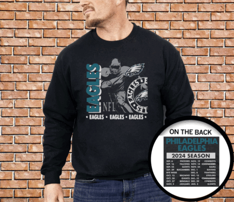 Philadelphia Eagles Schedule 2024 Shirt