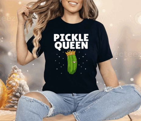 Pickle Queen Funny Cucumber Pickle Girl Shirt