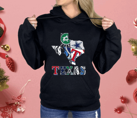 Texas Maps Sports Teams Shirt
