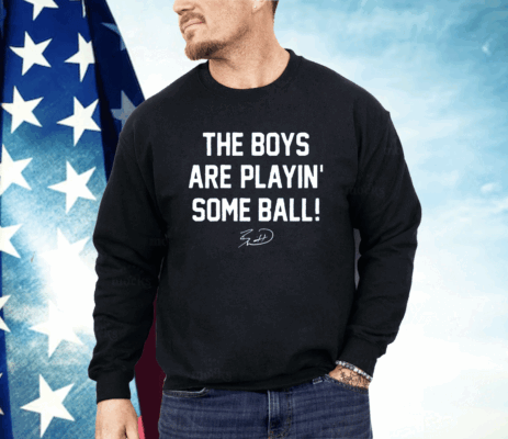 The Boys Are Playin’ Some Ball Bobby Witt Jr Signature Ladies Boyfriend Shirt