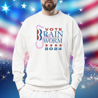 Vote Brain Worm 2024 Sweatshirt