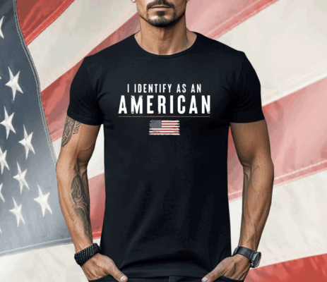 Women’s I Identify As An American Print V Neck Shirt