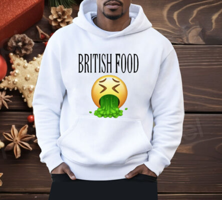 British Food Emoji Vomiting Funny Shirt