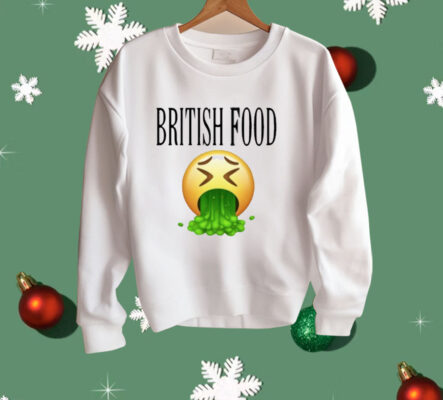 British Food Emoji Vomiting Funny Shirt