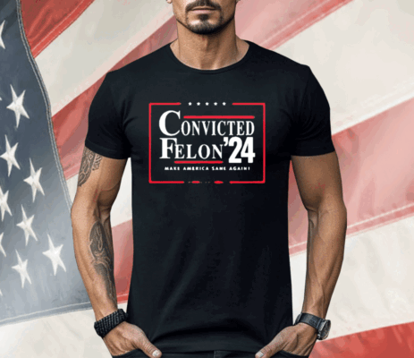 Convicted Felon 24 Make America Sane Again Shirt