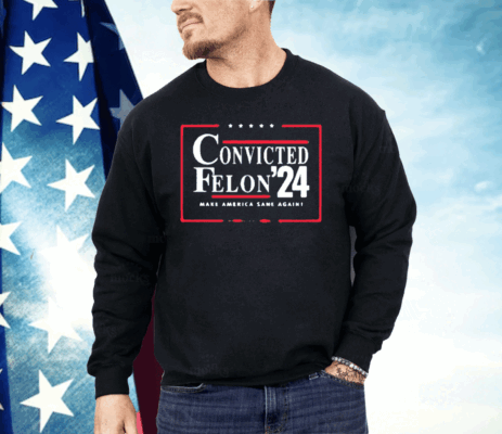 Convicted Felon 24 Make America Sane Again Shirt