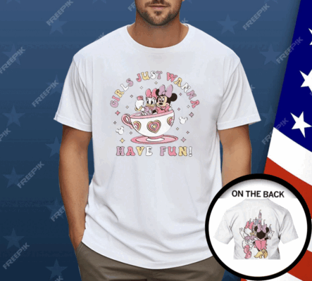 Disney Minnie Daisy Summer Girls Just Wanna Have Fun Shirt