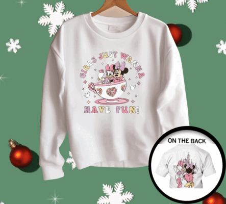 Disney Minnie Daisy Summer Girls Just Wanna Have Fun Shirt