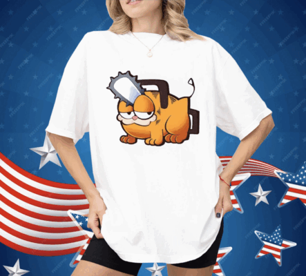 Garfield Pochita Chainsaw Shirt