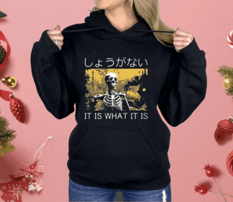 It Is What It Is Skeleton Washed Shirt