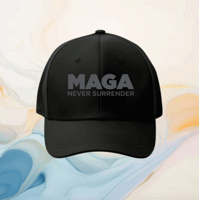 MAGA Never Surrender Black Hoodie Shirt