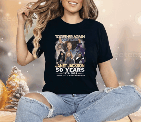 Together Again 2024 Tour Janet Jackson 50 Years 1974-2024 Thank You For The Memories Shirt