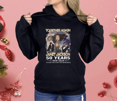 Together Again 2024 Tour Janet Jackson 50 Years 1974-2024 Thank You For The Memories Shirt