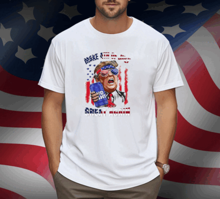 Trump Budlight Make 4th of July Great Again Shirt