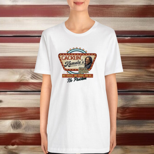 Cacklin Kamala’s Open Border Shirt