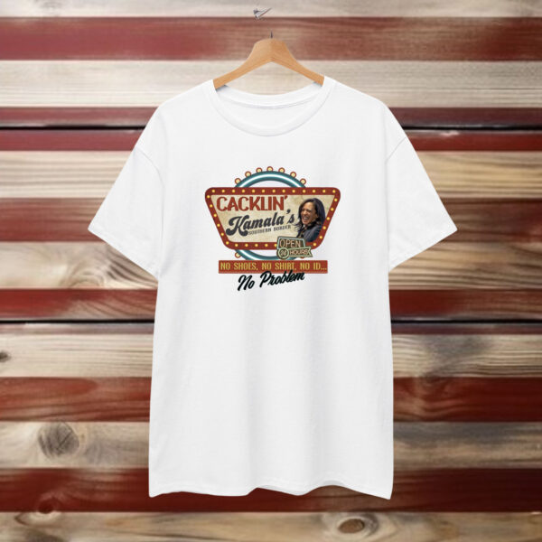 Cacklin Kamala’s Open Border Shirt