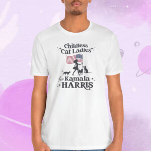 Childless Cat Ladies For Kamala T-Shirt Election 2024