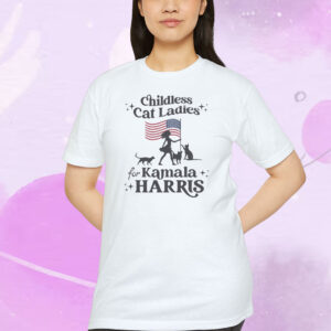 Childless Cat Ladies For Kamala T-Shirt Election 2024