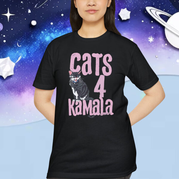 Childless Cat Lady 4 Kamala Feminist T-Shirt