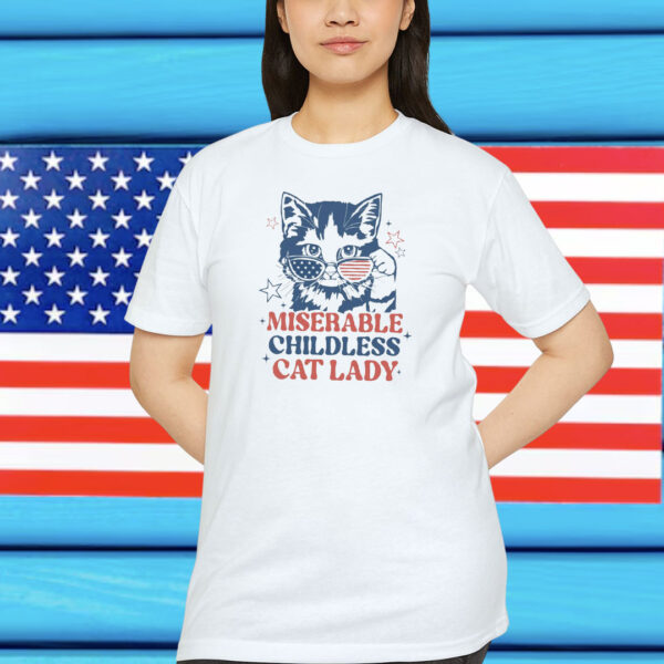 Miserable Childless Cat Ladies Harris Cat Meme T-Shirt