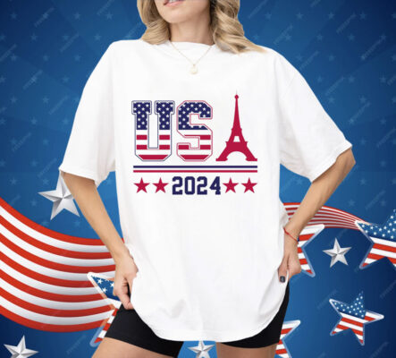 Team Usa Eiffel Tower 2024 Summer Game Shirt