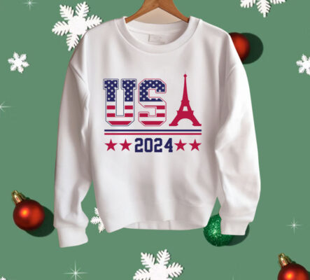 Team Usa Eiffel Tower 2024 Summer Game Shirt