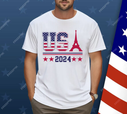 Team Usa Eiffel Tower 2024 Summer Game Shirt