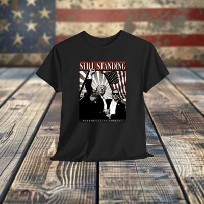 Zeek Arkham Wearing Still Standing Patriotically Correct Shirt