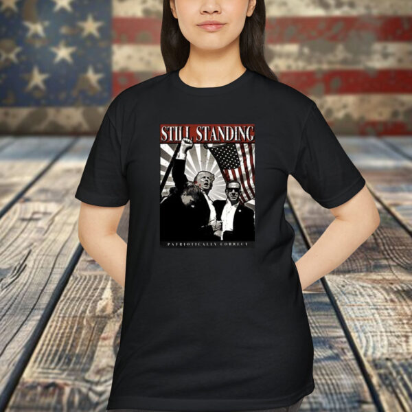 Zeek Arkham Wearing Still Standing Patriotically Correct Shirt