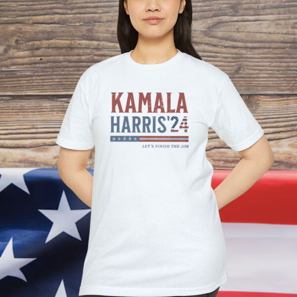 2024 Kamala Harris Let's Finish The Job Shirt President Kamala Harris 2024