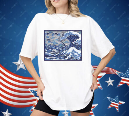 Blue Wave Cat For Kamala Shirt