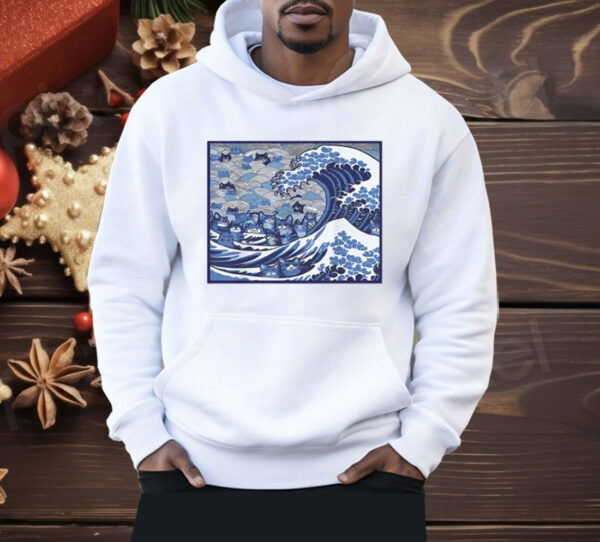 Blue Wave Cat For Kamala Shirt