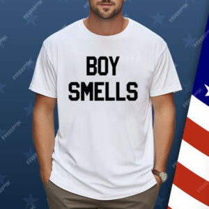 Boy Smells Shirt