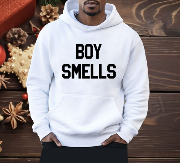 Boy Smells Shirt