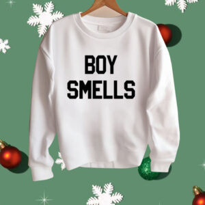 Boy Smells Shirt