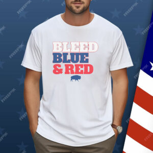 Buffalo Football Bleed Blue Red Shirt