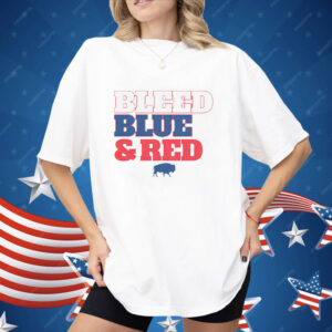 Buffalo Football Bleed Blue Red Shirt