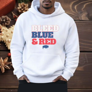 Buffalo Football Bleed Blue Red Shirt