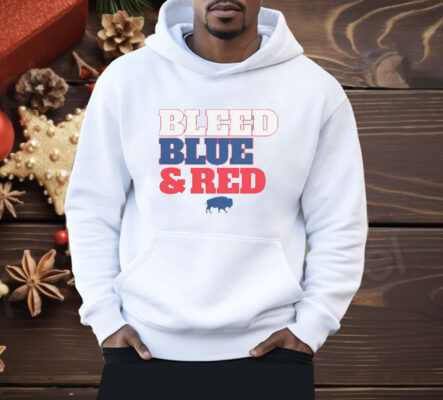 Buffalo Football Bleed Blue Red Shirt