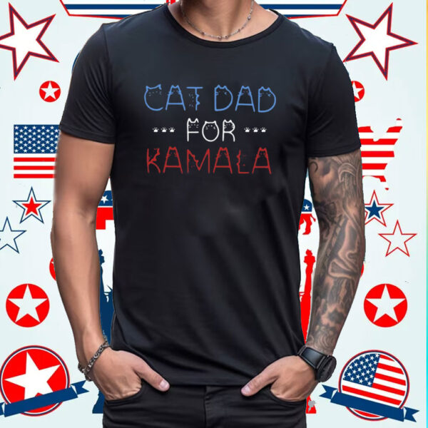 Cat Dad For Kamala Harris Shirt