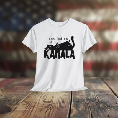 Cat Ladies for Kamala for President 2024 V-Neck Shirt