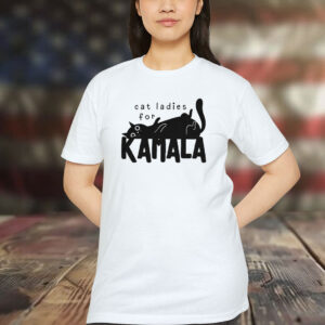 Cat Ladies for Kamala for President 2024 V-Neck Shirt